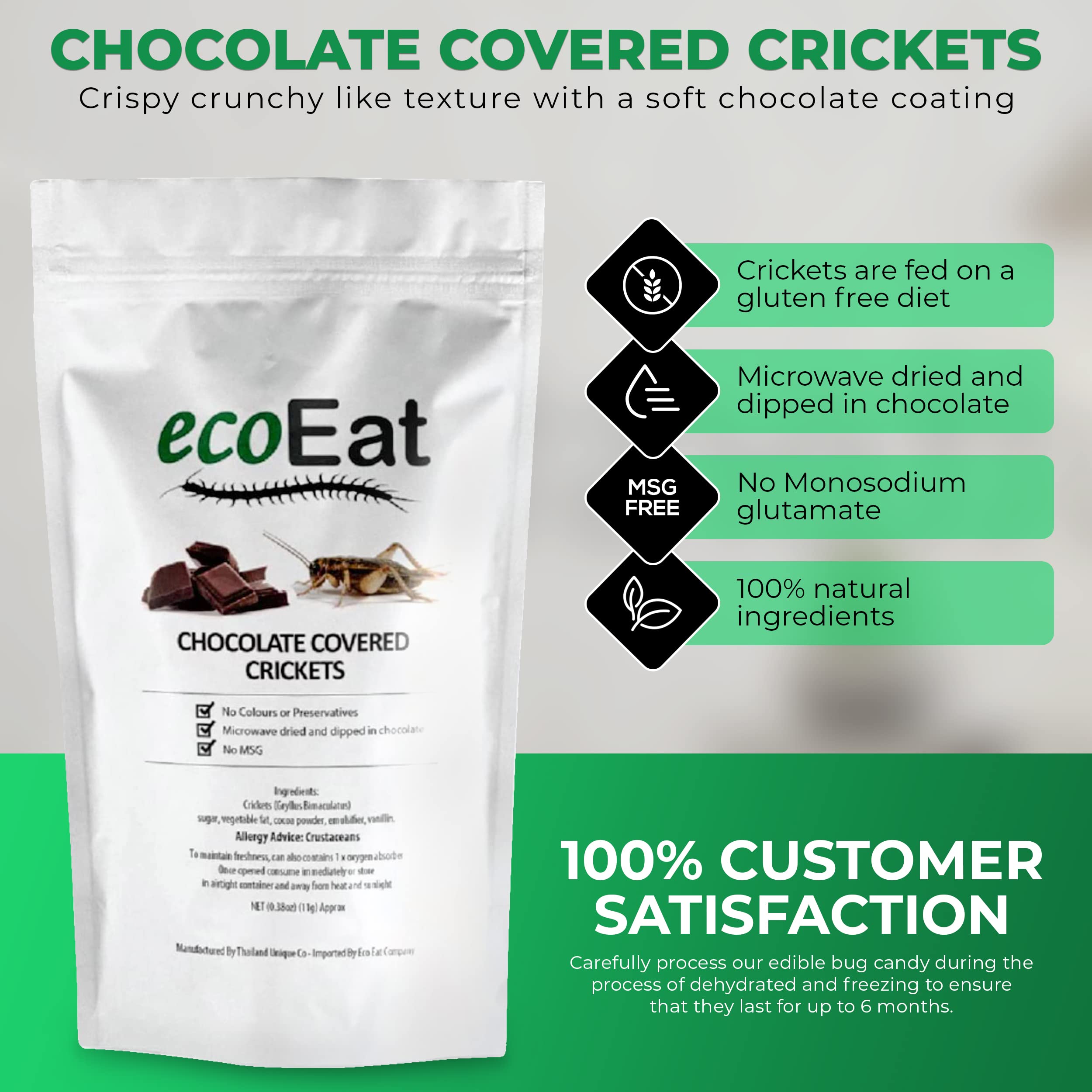 ecoeat individually wrapped crickets stay fresh on the go