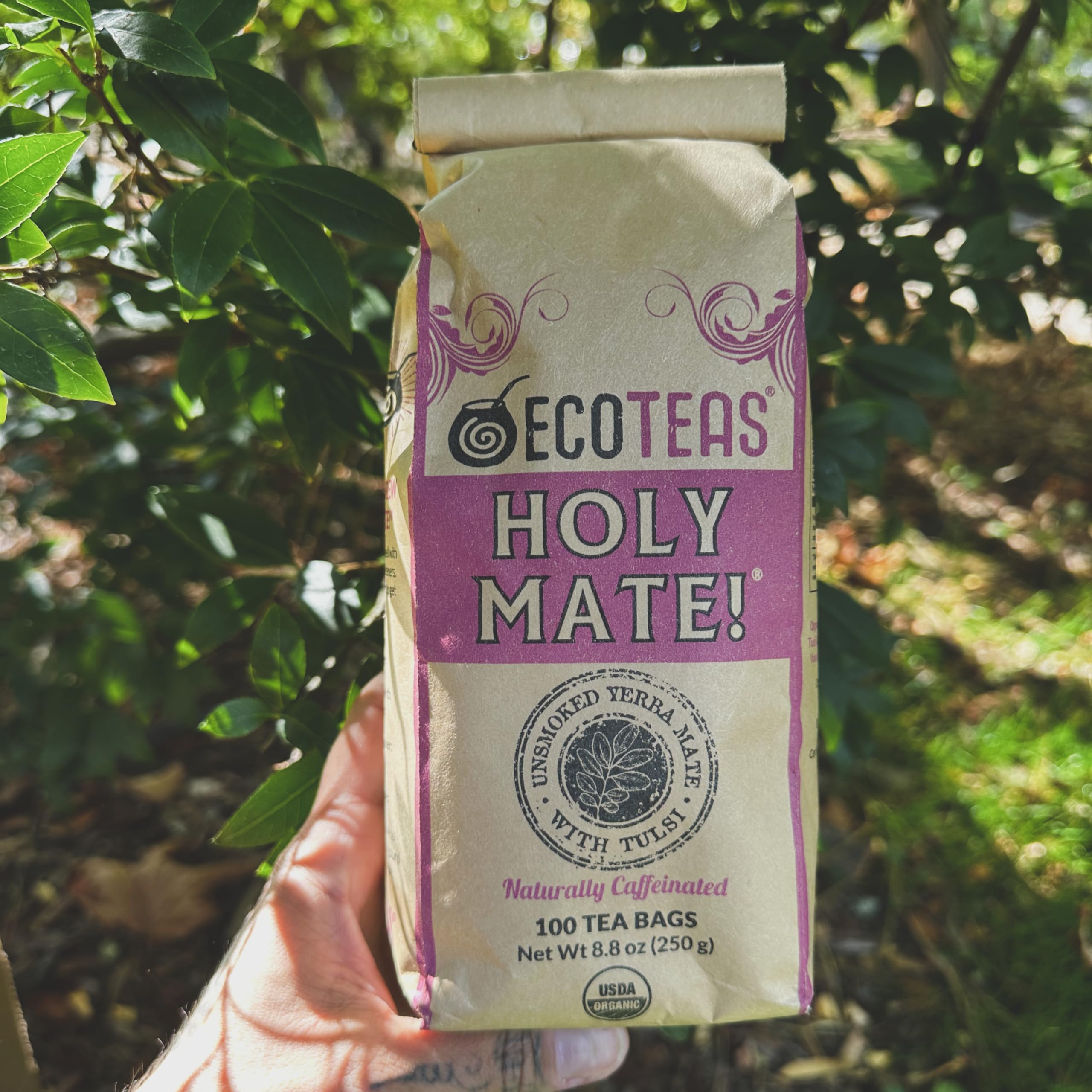 Bulk 100-bag pack ideal for daily ECOTEAS Holy Mate rituals.