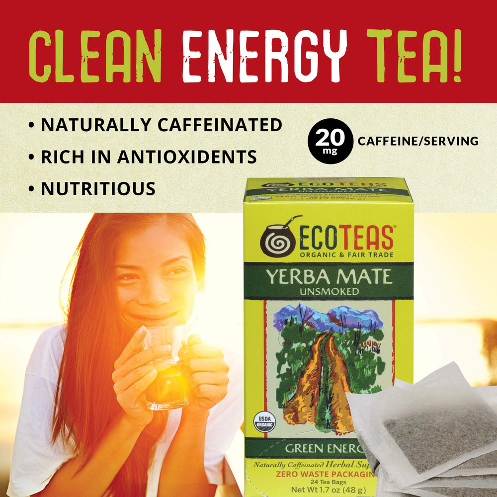 Sustainable organic tea from ECOTEAS with kosher, fair trade, and non-GMO practices.
