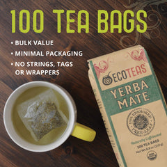 Brewing ECOTEAS tea bag at 170°F for a quick, flavorful ritual