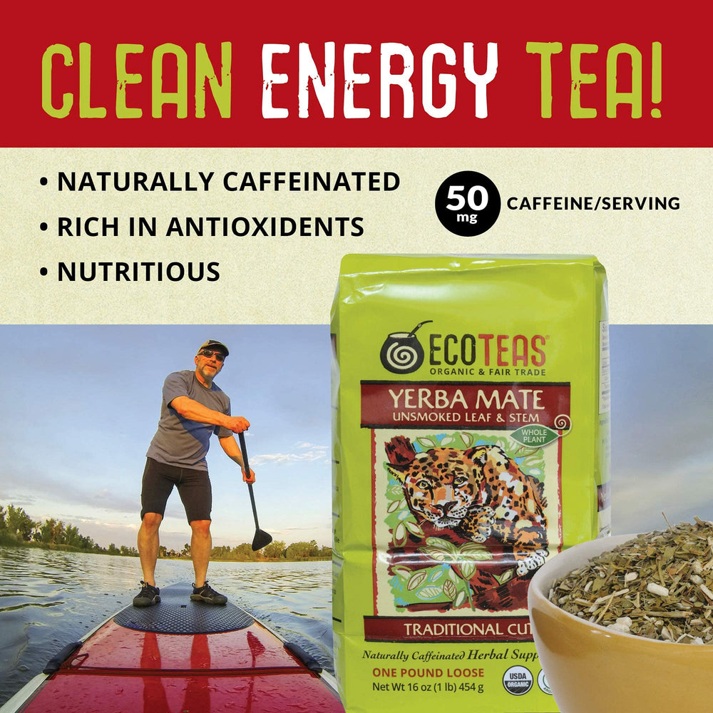 ECOTEAS Yerba Mate unsmoked air dried aroma and color