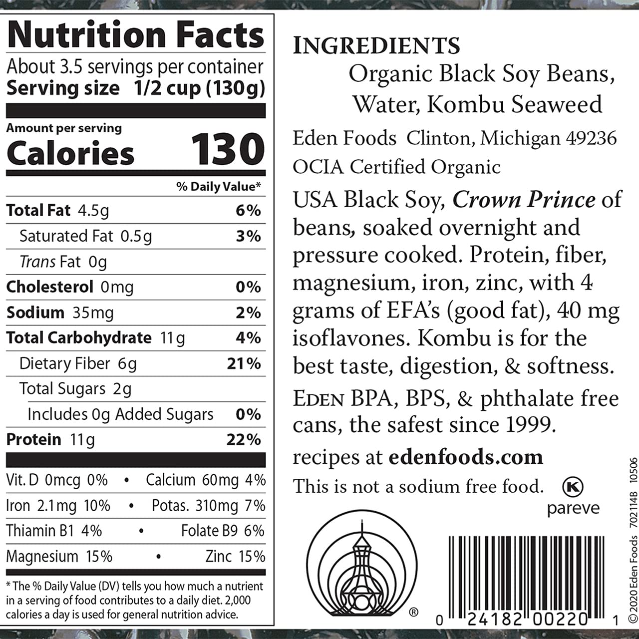 Eden black soybeans provide a versatile plant-based protein base for bowls.