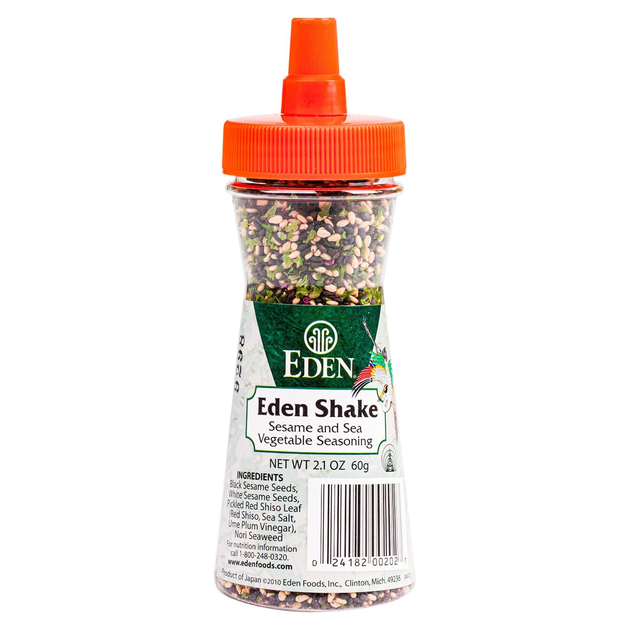 Eden Furikake Shake jar closeup, ready to season salads with subtle umami