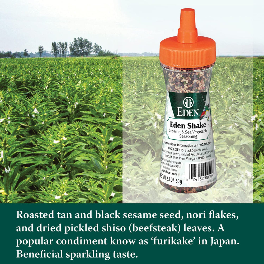 Eden Furikake Shake dressed salad bowl, adds a tasty finishing touch