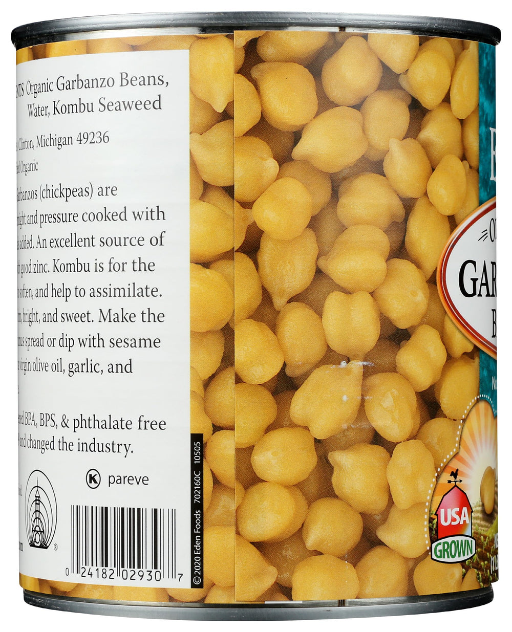Eden Garbanzo Beans aquafaba liquid closeup for vegan baking
