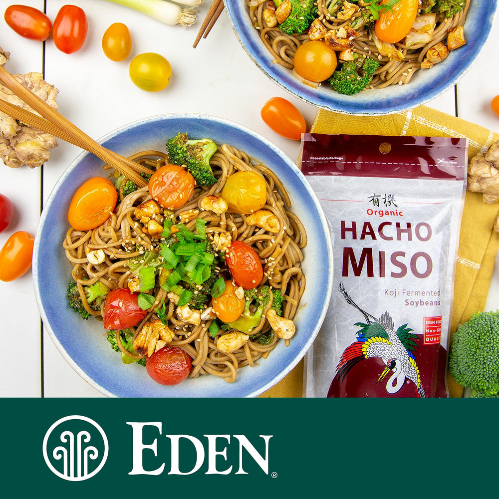 Three year aging on Eden Hacho miso for rich complexity