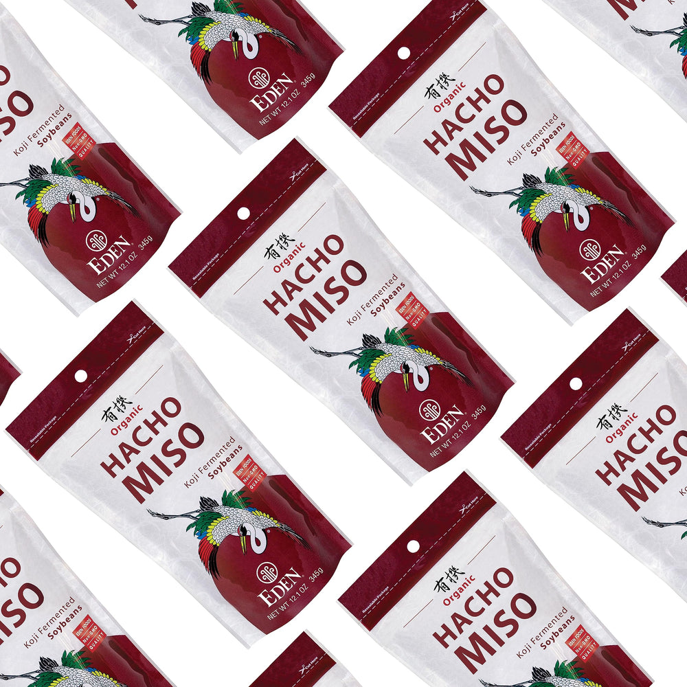 Serving suggestion with Eden Hacho miso enhances dishes