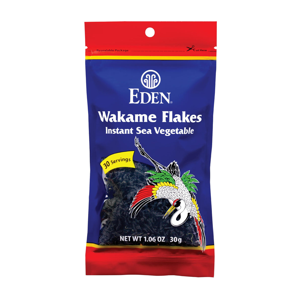Eden Instant Wakame Flakes harvested by hand in Naruto Strait for soups