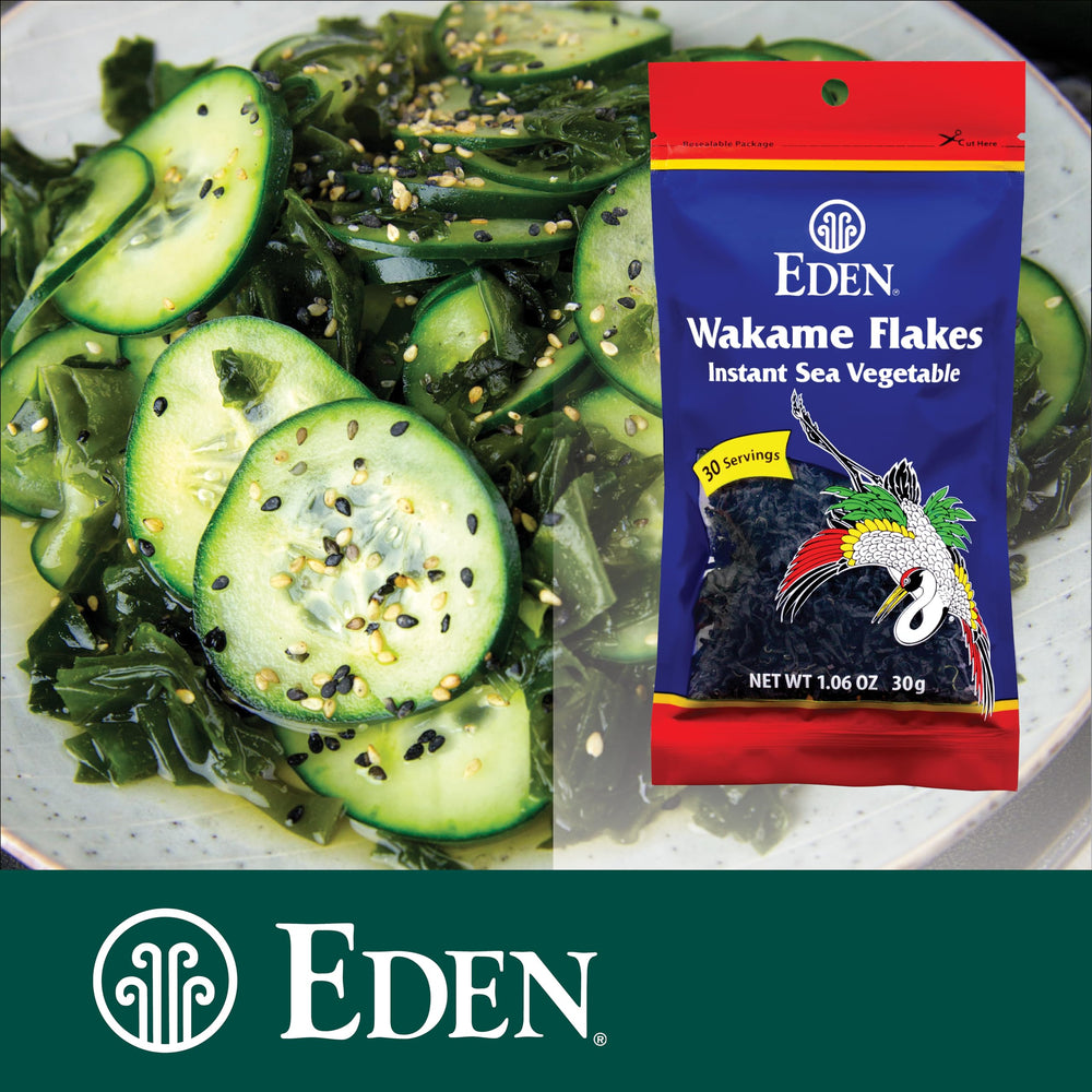 Eden Instant Wakame Flakes sun dried method preserving texture