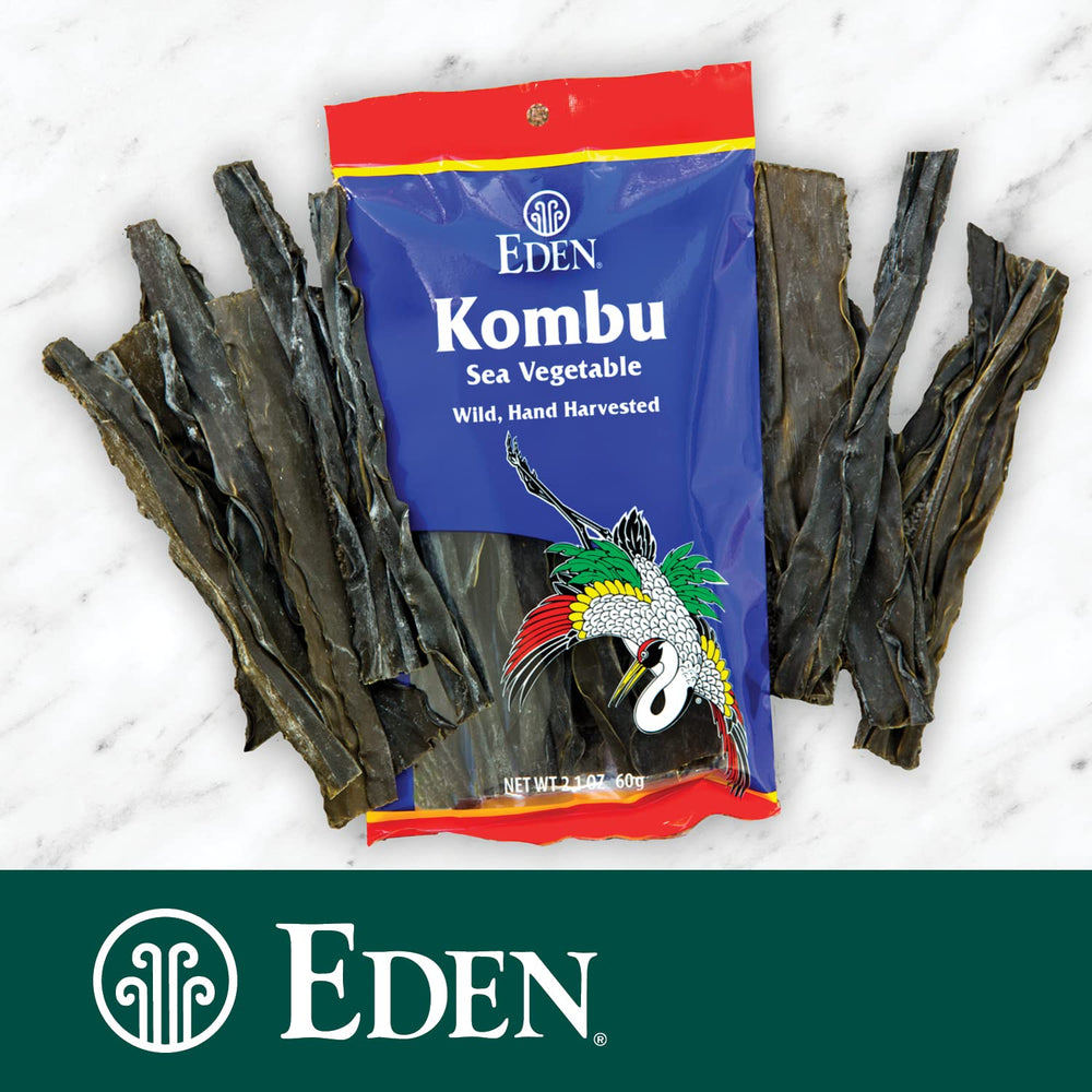 Eden Kombu soaking to rehydrate preparing for soups or stews