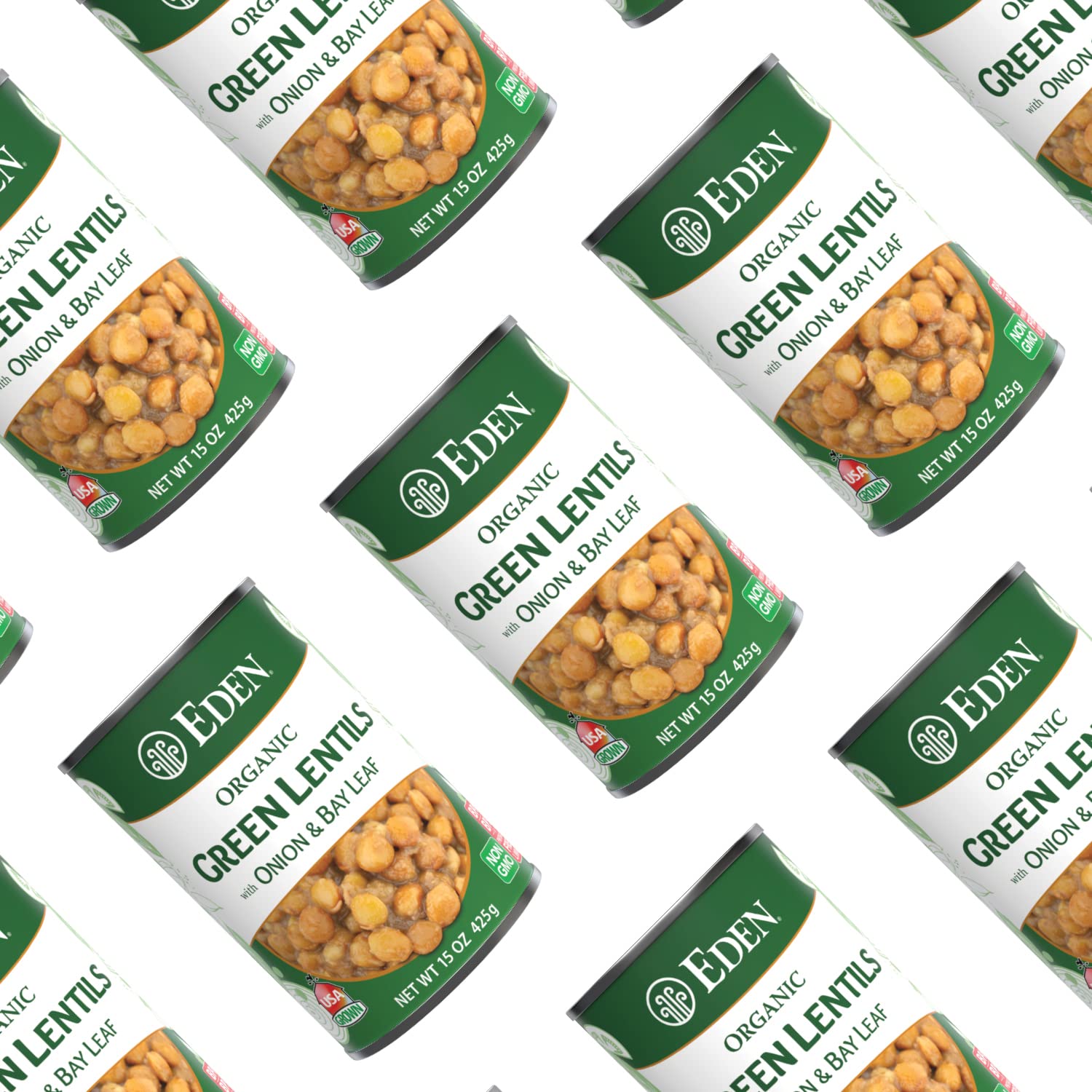 Eden lentils with onion and bay leaf aroma paired with whole grains.
