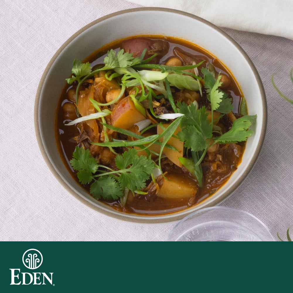 Eden miso paste label emphasizes live culture for fermentation flavor