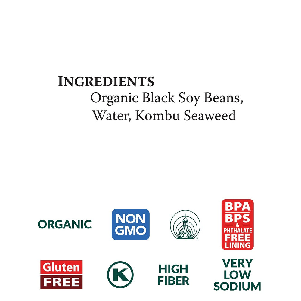 Low-sodium Eden black soybeans support mindful seasoning in everyday cooking.