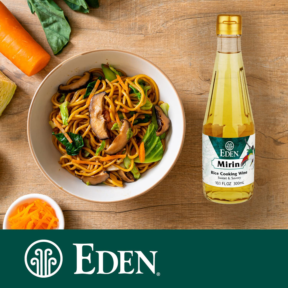 Eden Mirin kosher seal image emphasizes safety and suitability for dinner prep.