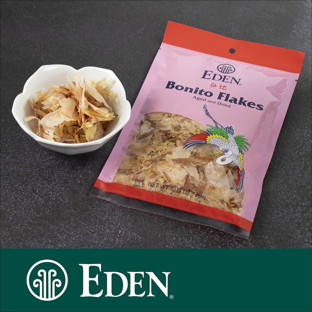 Eden bonito flakes enrich miso soup with a subtle umami.