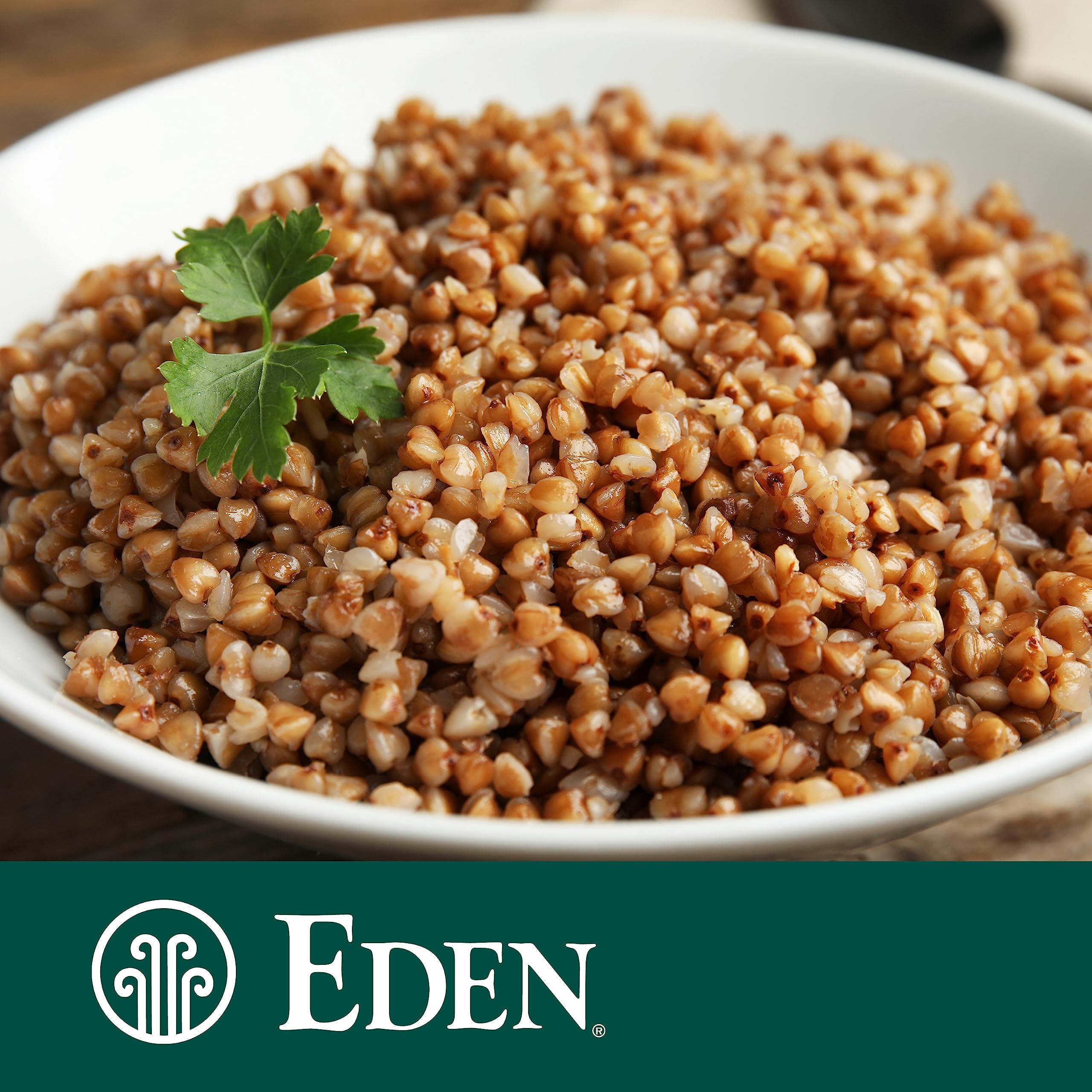 Eden Organic Buckwheat in bowl, perfect base for gluten-free dishes