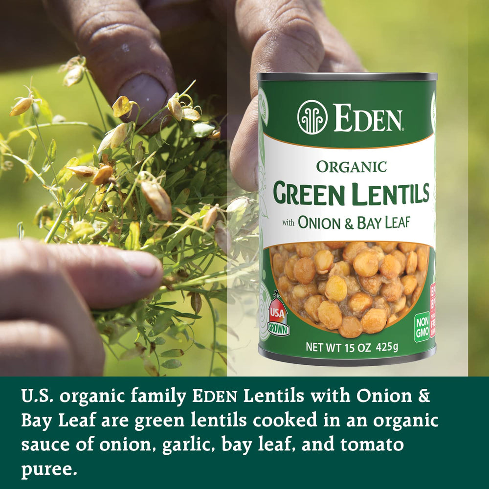 Eden organic lentils with tomato puree, great for soups.