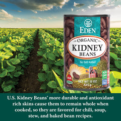 Eden Organic Red Kidney Beans in a bowl for hearty, plant-based meals