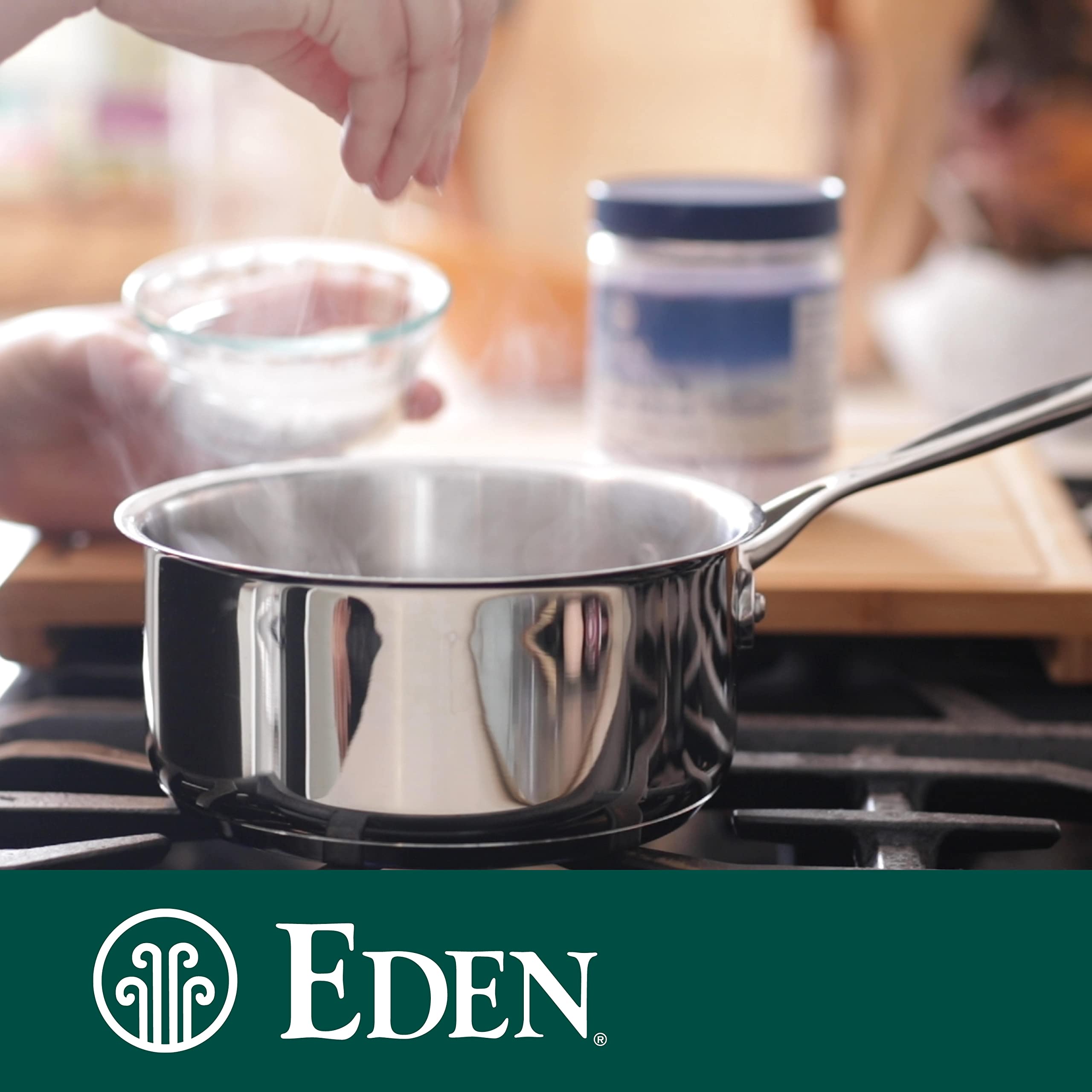 Eden Sea Salt fine grind for precise seasoning
