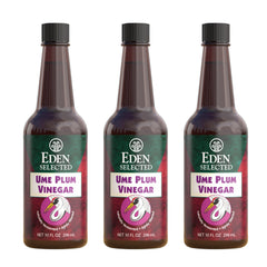 Eden Ume Plum Vinegar bottle ideal for dressings and marinades.