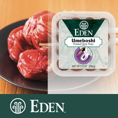 Eden Umeboshi plum sun-dried for deep tart notes.