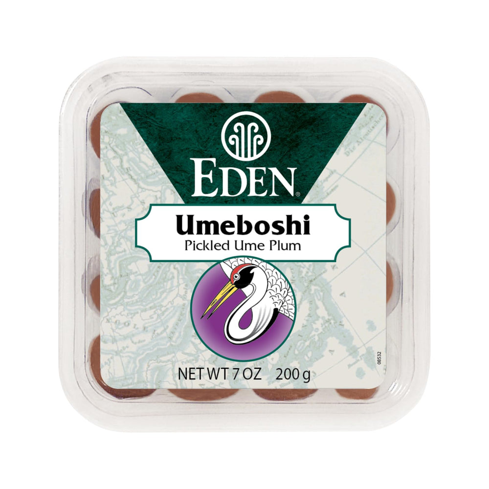 Eden Umeboshi plum from Wakayama, whole, great for sushi and rice dishes.