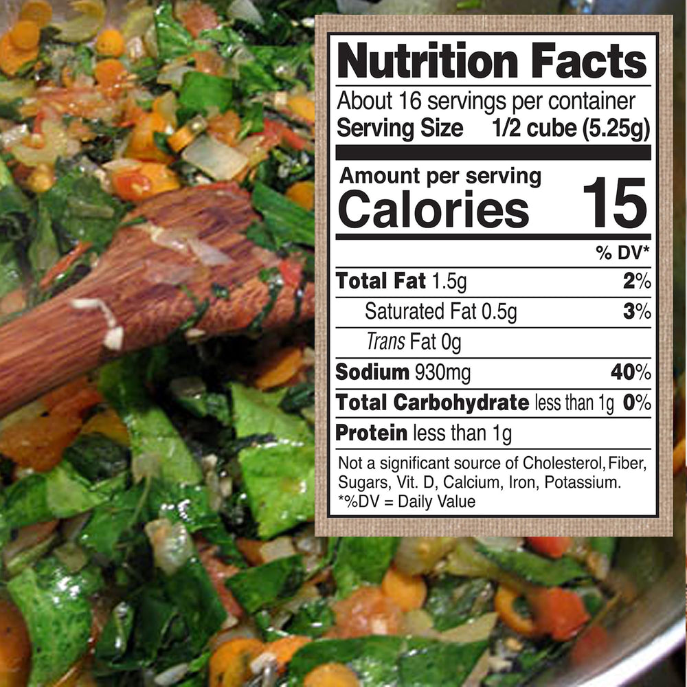 Edward & Sons Garden Veggie Bouillon cubes pack on kitchen counter, gluten-free pantry staple.