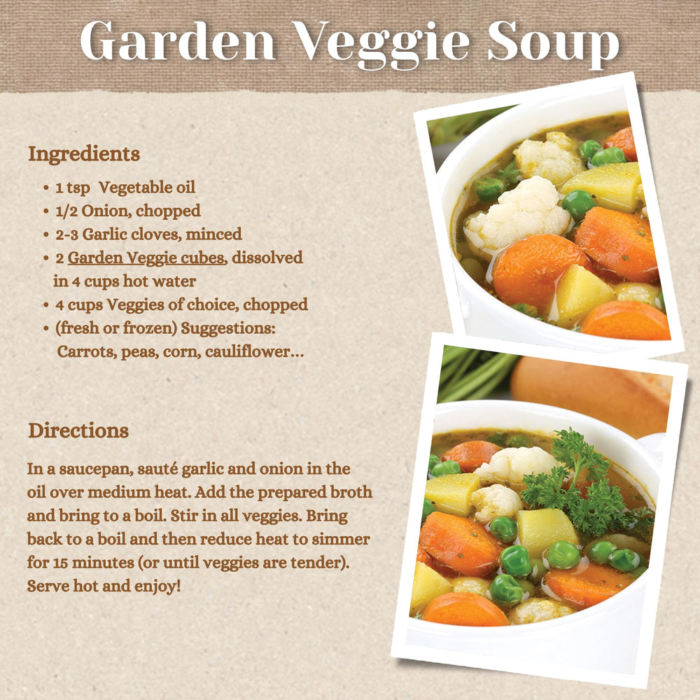 Edward & Sons Garden Veggie Bouillon, gluten-free stock for keto and paleo meals.