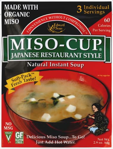 Edward & Sons Miso-Cup ready-to-serve cup offers quick, comforting broth.