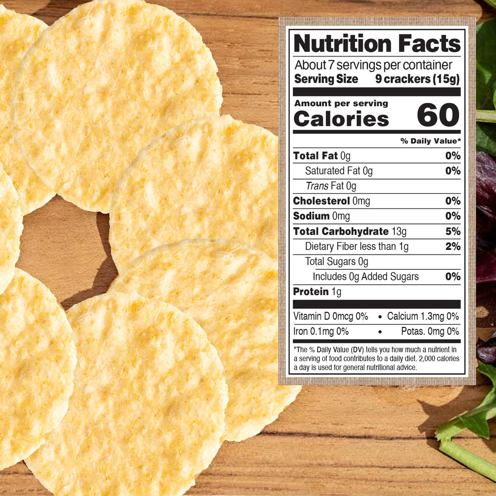 Edward & Sons Organic Brown Rice Snaps pack shows gluten-free, oven baked crackers.