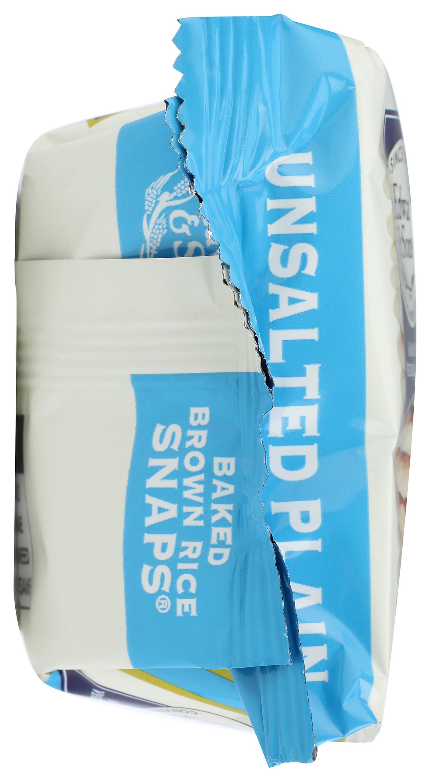 Edward & Sons Rice Snaps 3.5 oz portions arranged for easy snacking.