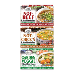 Edward & Sons vegan bouillon cubes package front for gluten-free stock