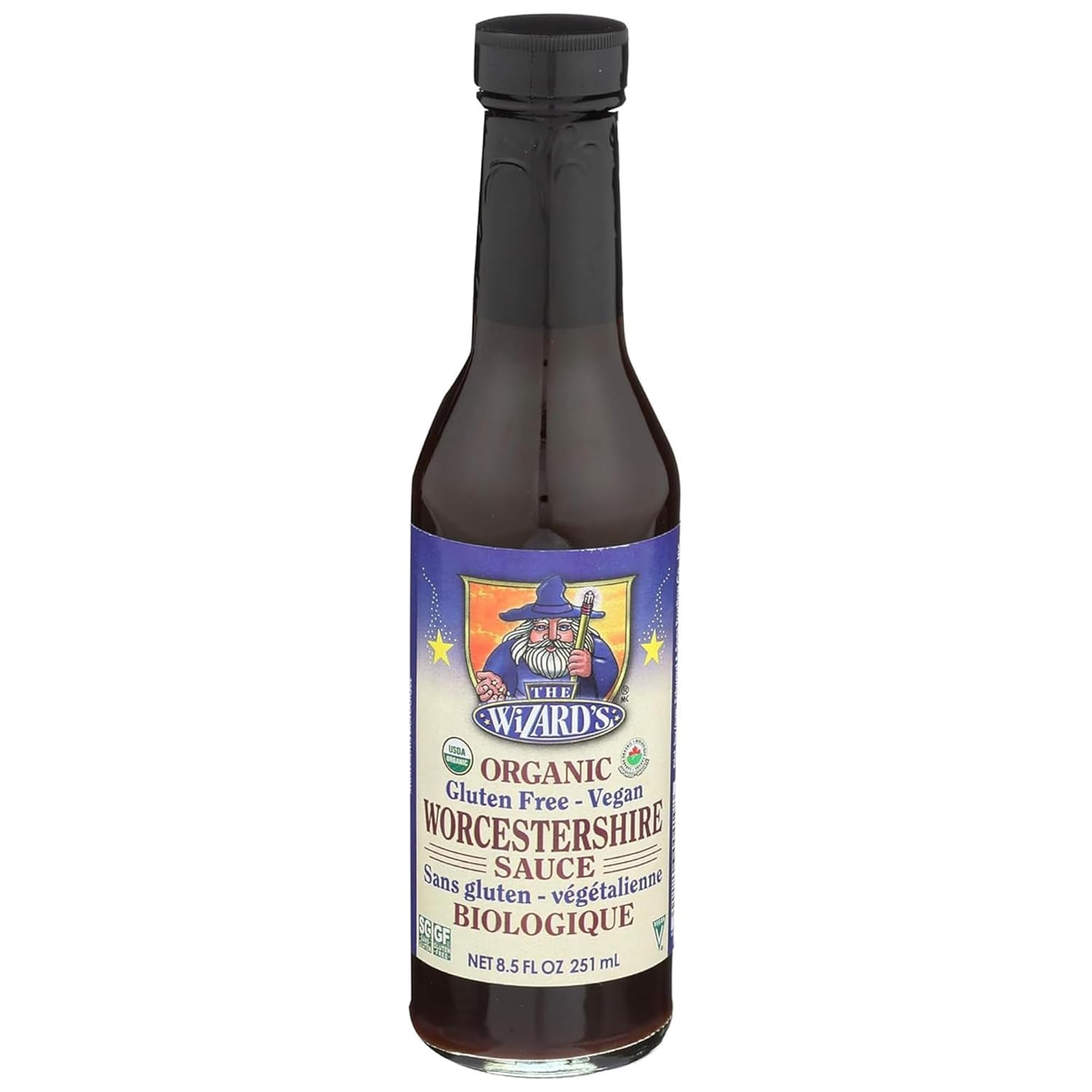 Edward and Sons The Wizard's Sauce bottle front showing vegan gluten-free flavor for everyday meals