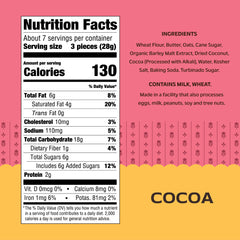 Effie's Cocoa biscuits ingredients close-up highlight oats and toasted coconut