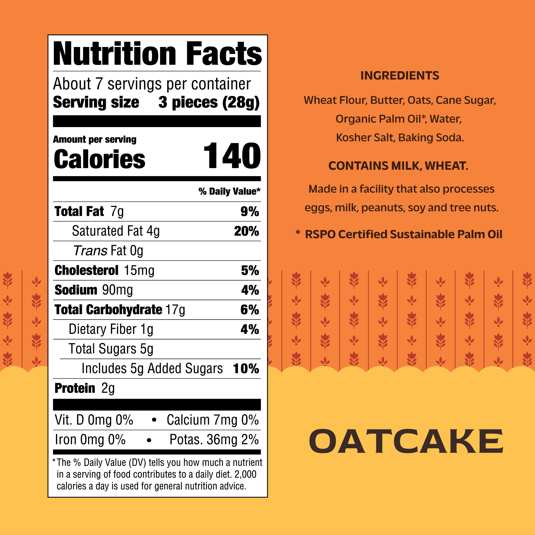 Effie's Oatcakes close-up: toasted oats deliver a delicate crunch.