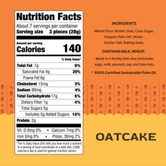 Effie's Oatcakes close-up: toasted oats deliver a delicate crunch.