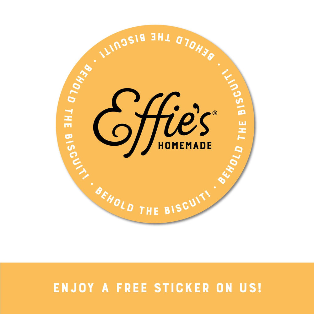 Effie's Pecans Biscuits jam-serving demonstrates quick topping option.