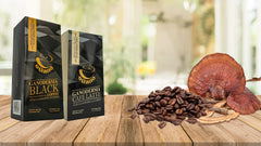 Blend of Arabica and Robusta beans in eGano Ganoderma coffee.