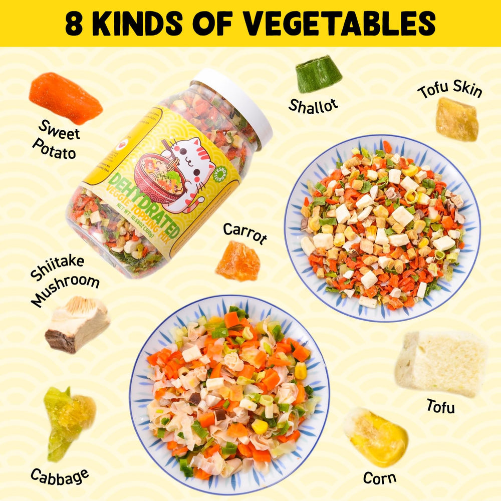 Egcina Ramen Toppings sweet-potato provides natural sweetness and vibrant color for meals.