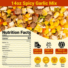 Egcina Spicy Garlic Mix garlic slices close-up enhances broth aroma.