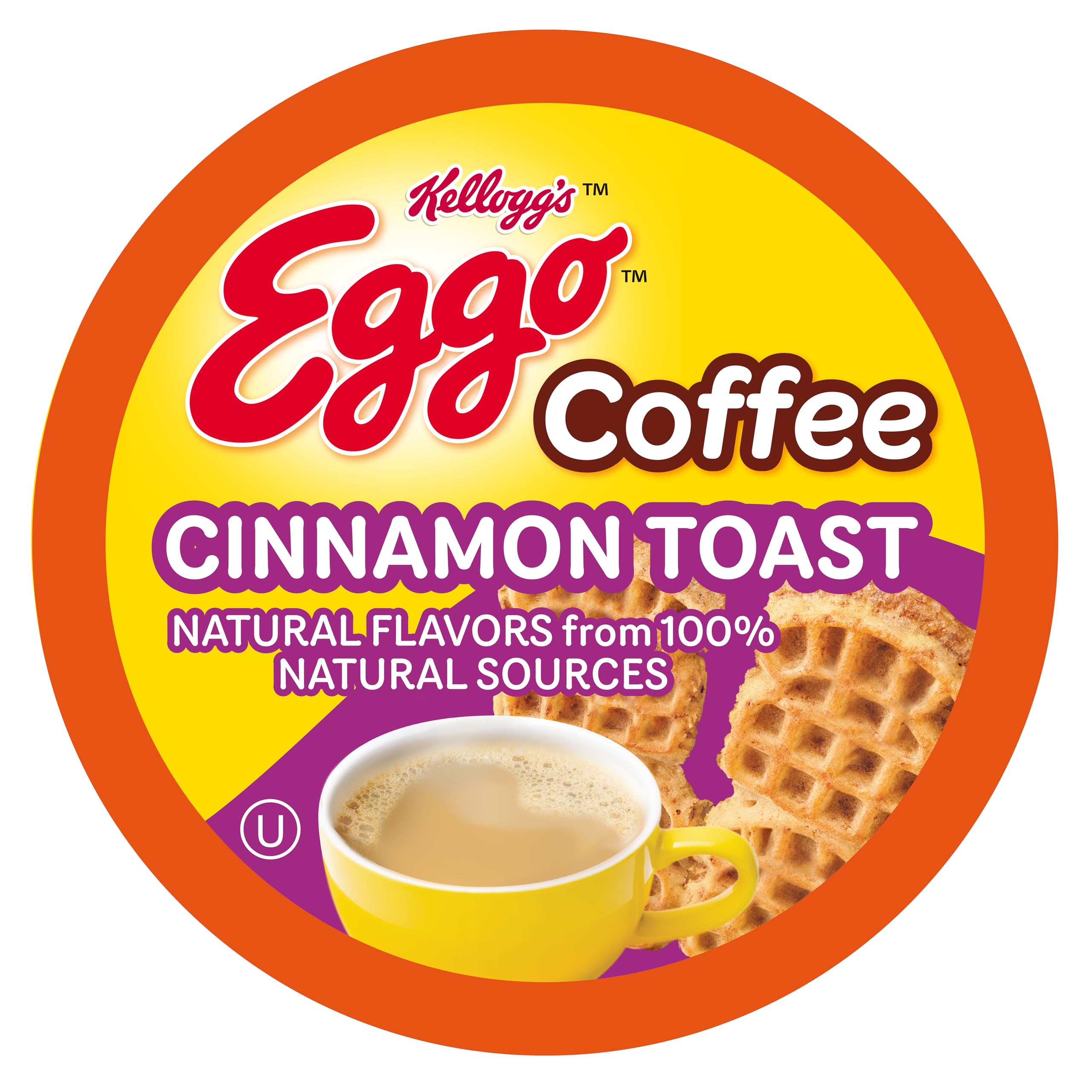Eggo Beverages Cinnamon Toast Waffle Coffee Pod creates a cozy morning brew.
