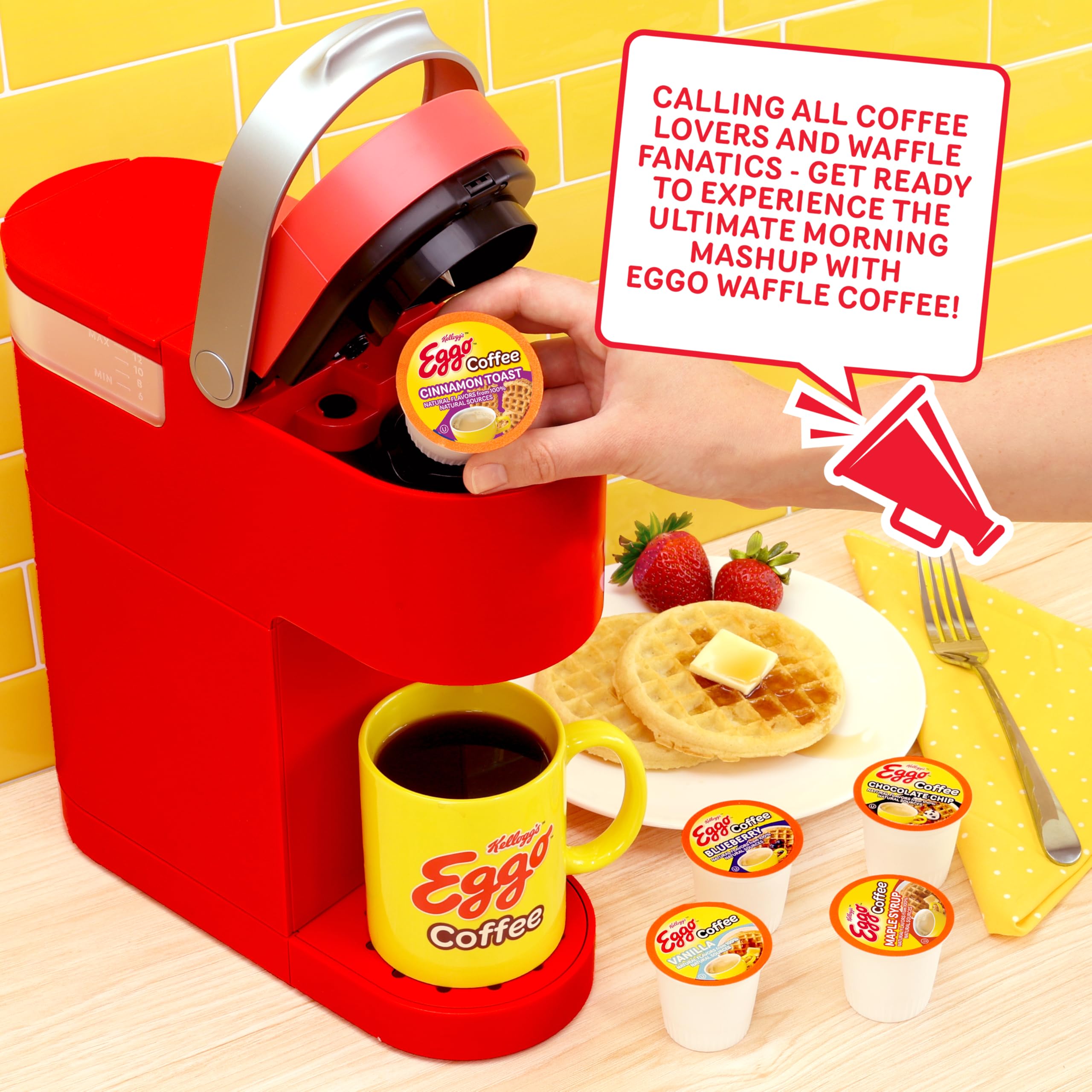 Eggo Beverages Keurig-compatible Pod enables quick single-serve brews.