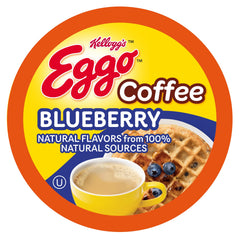 Eggo Blueberry Waffle coffee pods packaging, ideal for easy single-serve breakfasts.