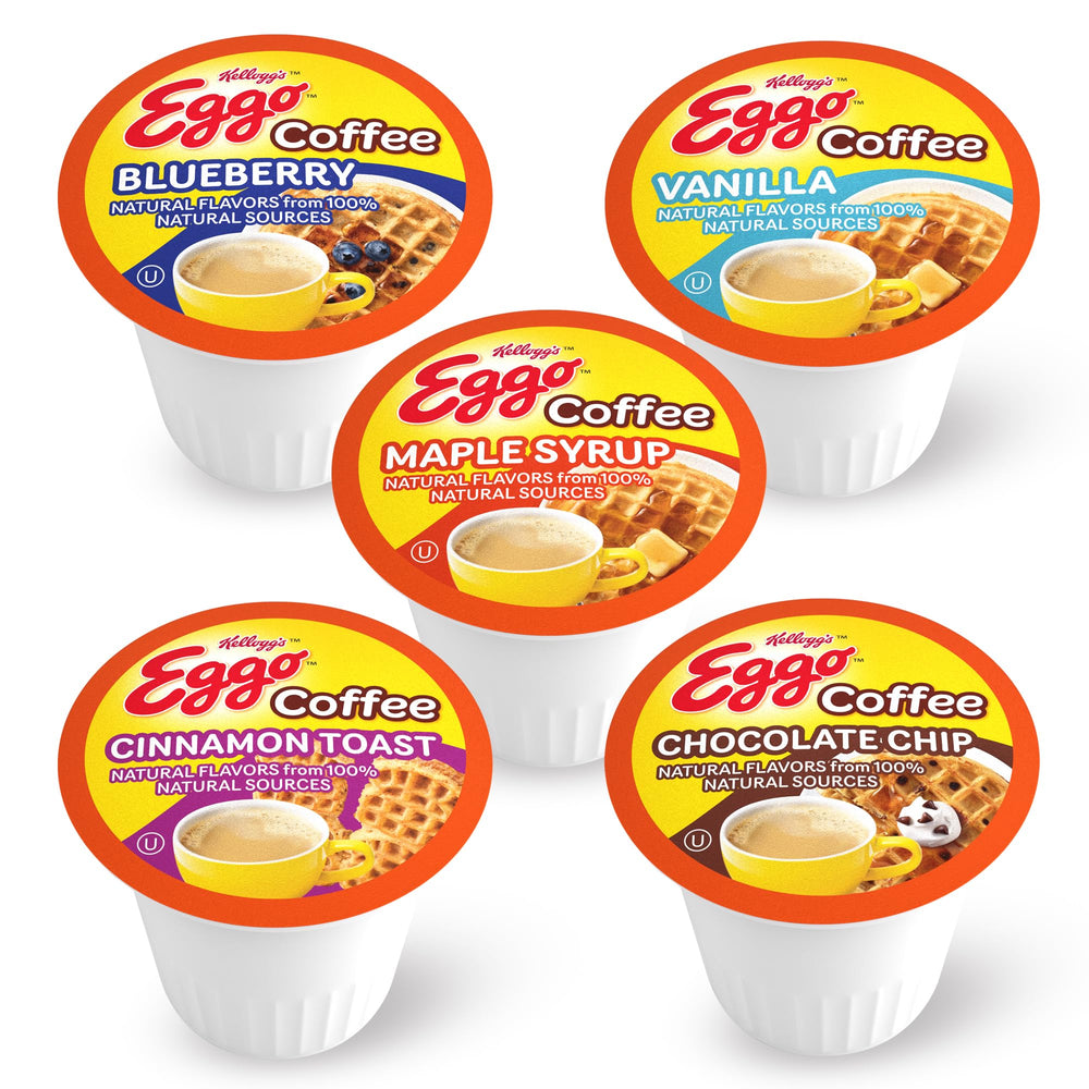 Eggo Cinnamon flavor pod delivers warm, cozy aroma for a comforting start.