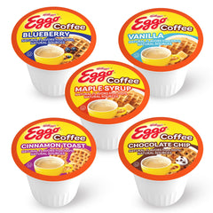 Eggo Cinnamon flavor pod delivers warm, cozy aroma for a comforting start.