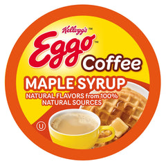 Eggo Maple Syrup Waffle coffee pods, front view, delivering rich breakfast-inspired flavor