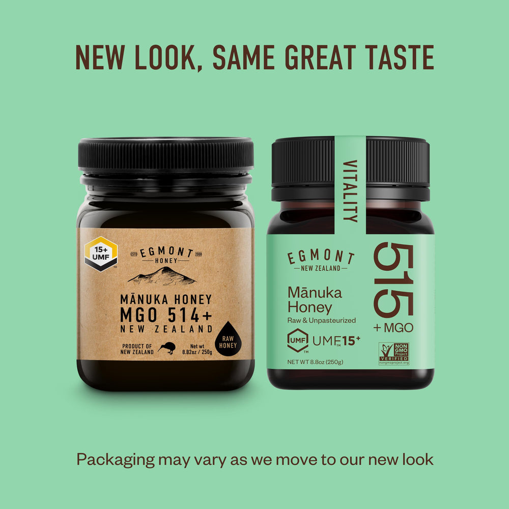 Egmont Honey Manuka forest flora depicts monofloral nectar source.