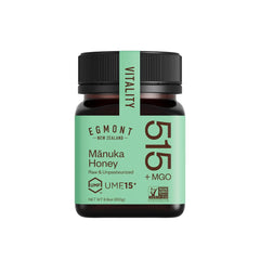 Egmont Honey Manuka bottle close-up showing creamy texture and premium quality.