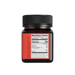 Egmont Honey raw Manuka jar close-up highlighting 100% authentic honey.