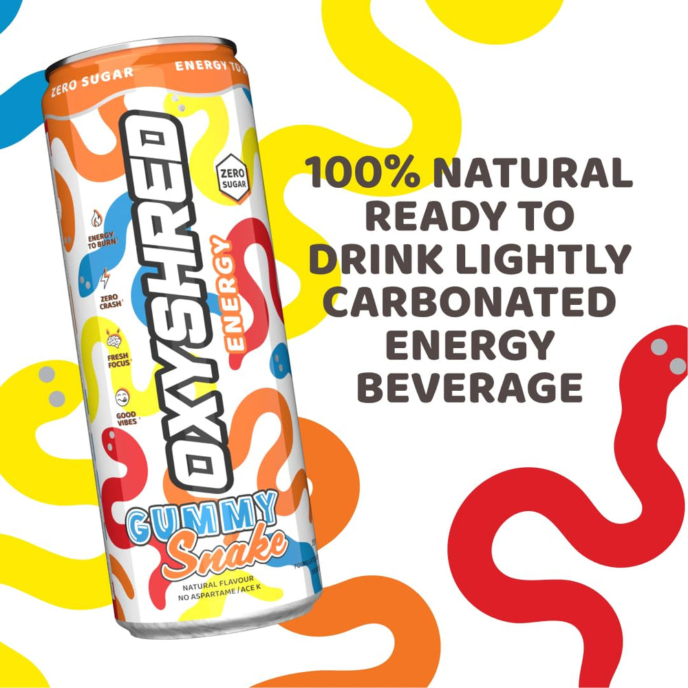 Ingredient panel highlights green tea extract and L-Carnitine in OxyShred.
